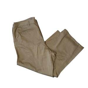 Boulder Creek Trading Company Khaki Elastic Waist Pants front slanted pockets 44